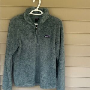 Women’s Patagonia Quarter-Zip Fleece in Soft Green